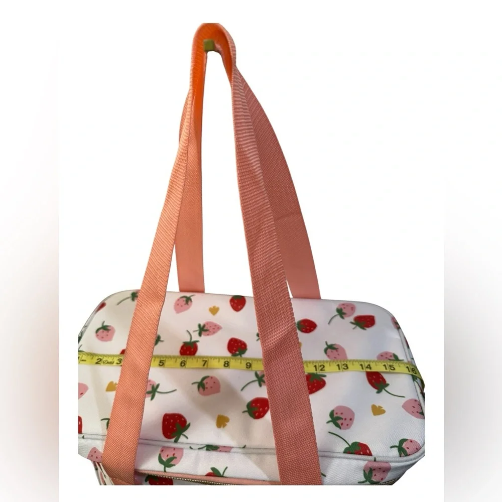 Kate Spade Strawberry Print Canvas Cooler Bag NWT